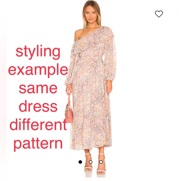 NWT ASTR the Label off shoulder maxi dress size large - Picture 4 of 13